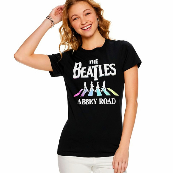 The Beatles Tops - Beatles Abbey Road Logo rock Official  T-Shirt M L XL NWT